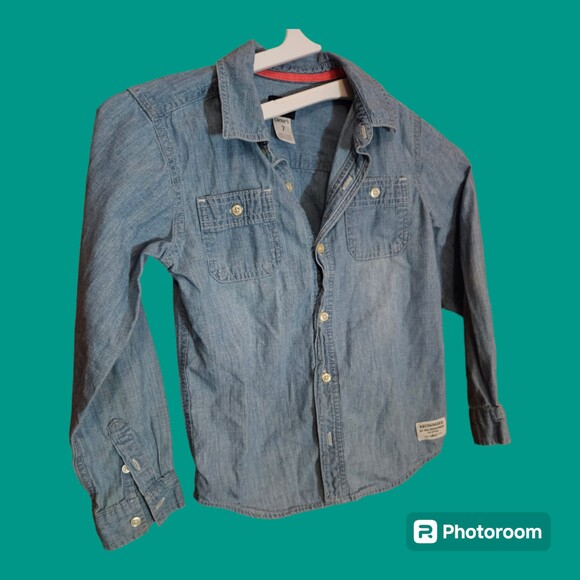 Carter's Other - Carter's‎ Denim Button Down Shirt Size 7 (OS-1058)